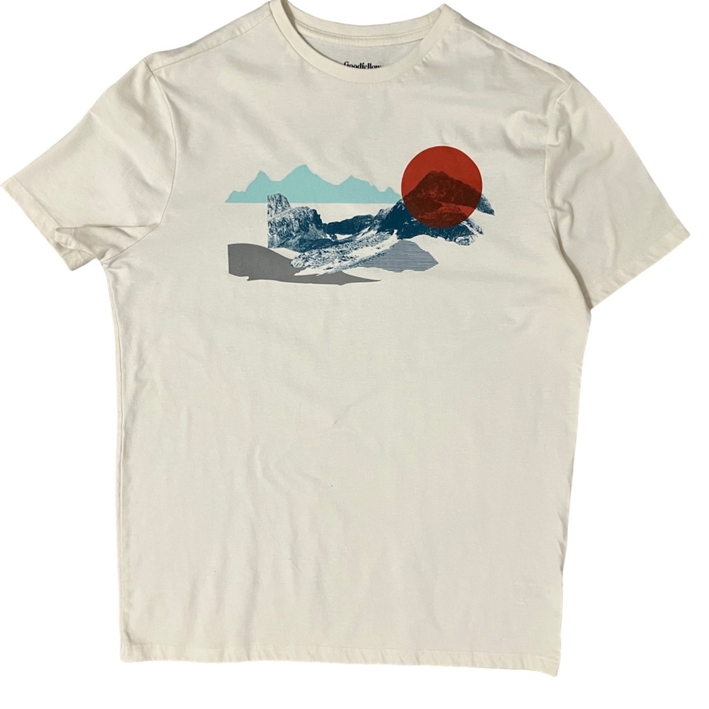 Goodfellow & Co White Scenic Graphic Tee
